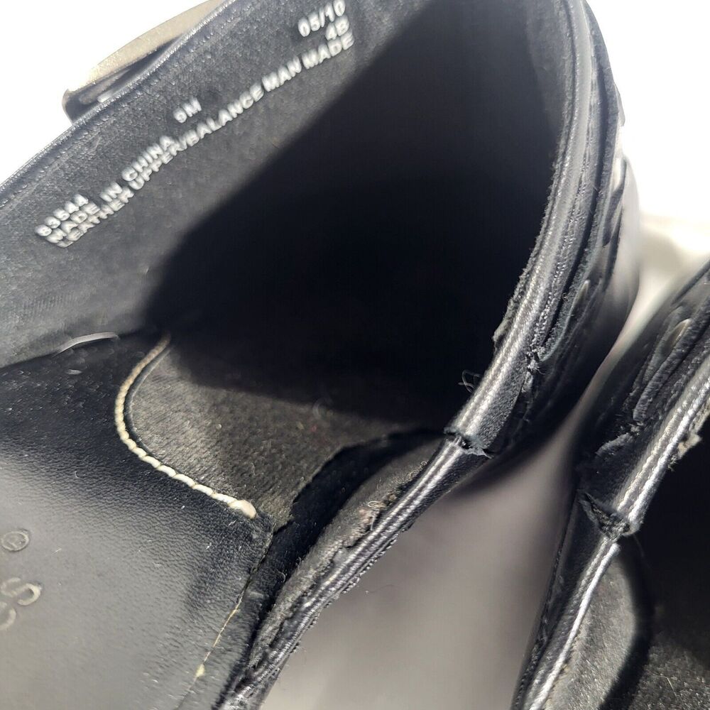 Clarks Bendable’s Women’s Black Mules Heel Buckle Shoes Size 9 M 83544 Leather - Picture 4 of 8